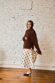 Sy Tweed Pullover - Chocolate, view 6