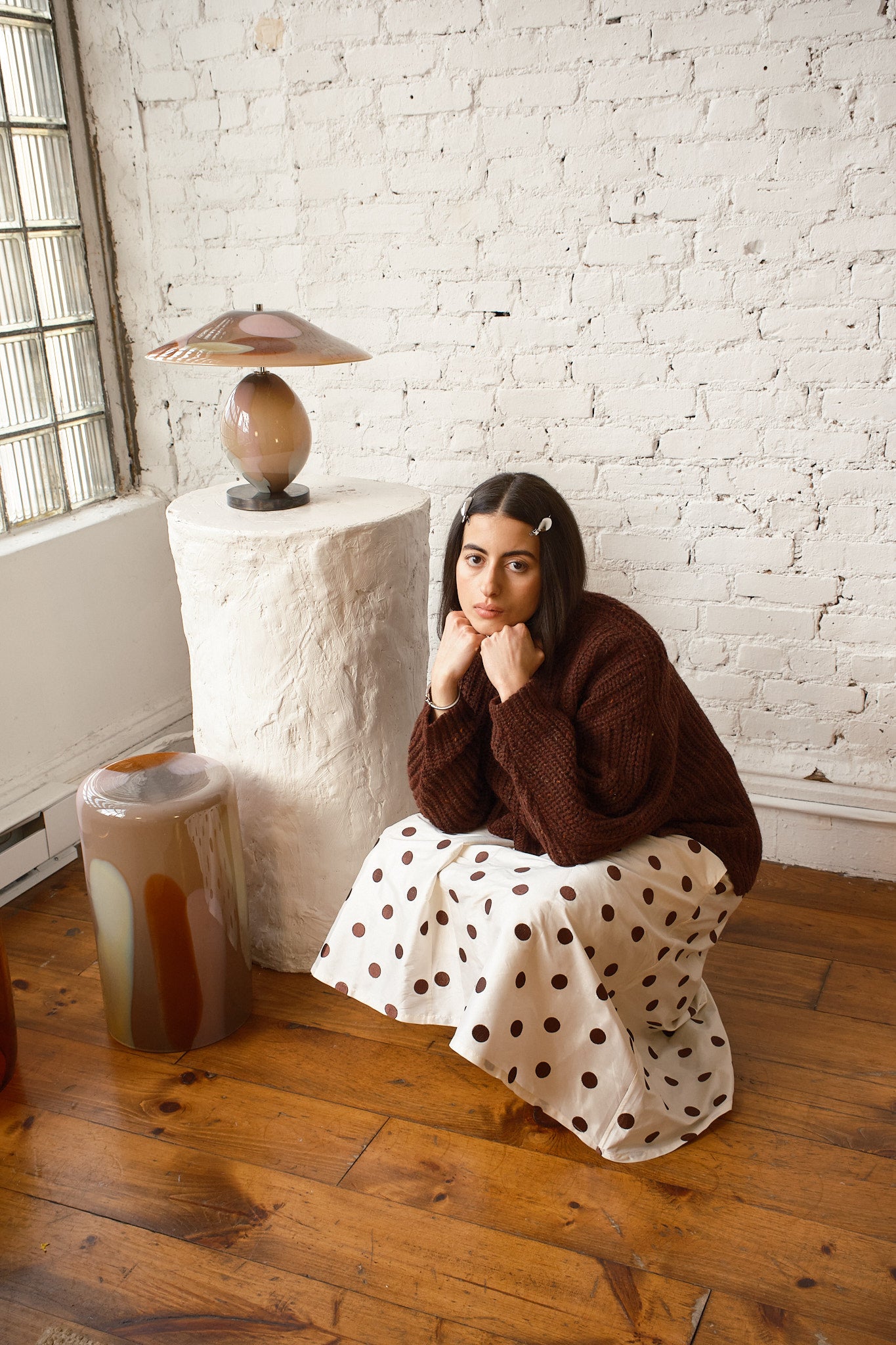 Sy Tweed Pullover - Chocolate, view 7