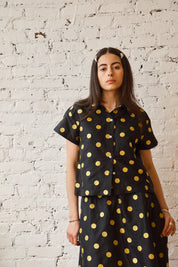 Corso Buttondown - Bumblebee Dot