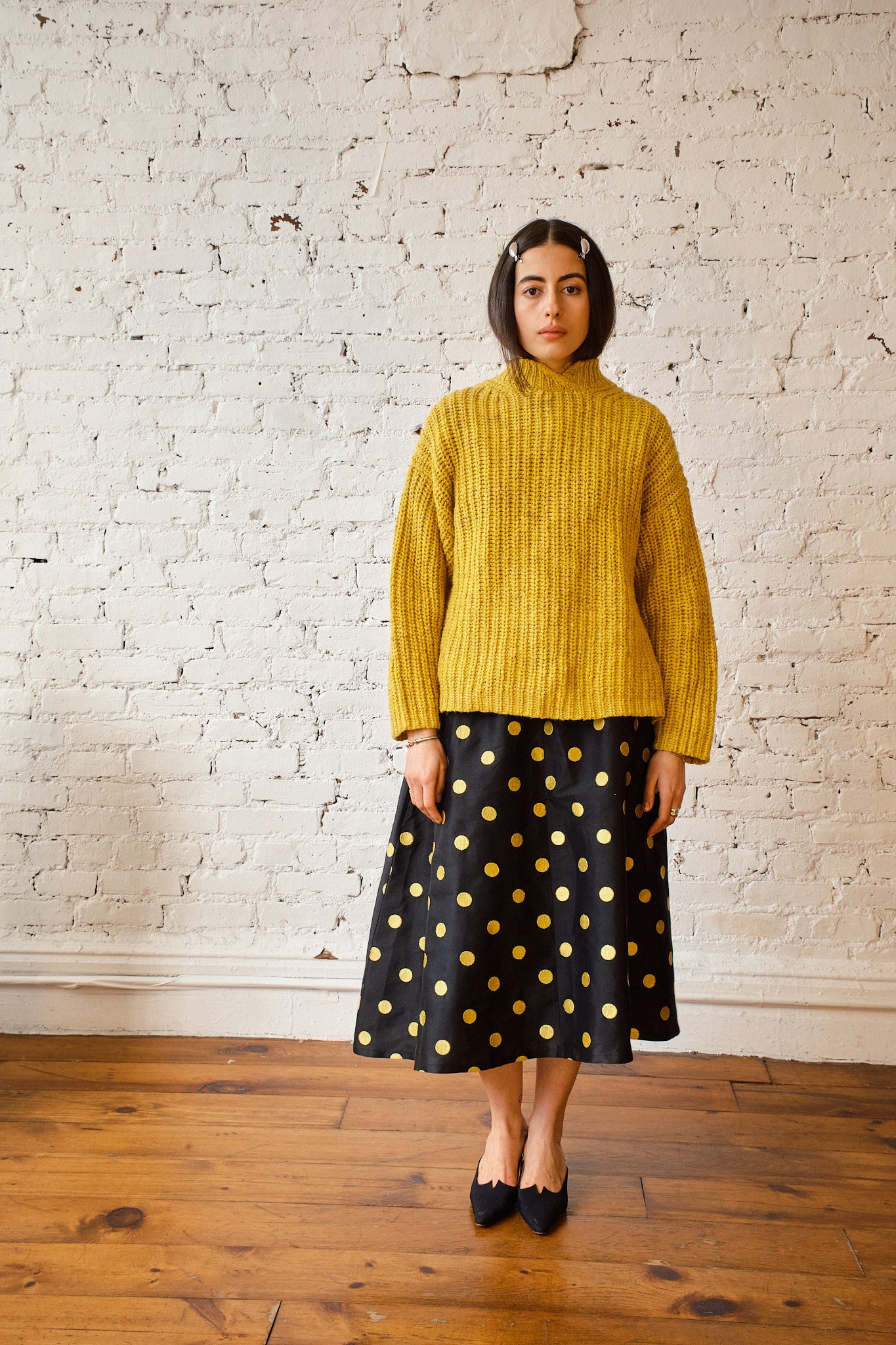 Sy Tweed Pullover - Saffron