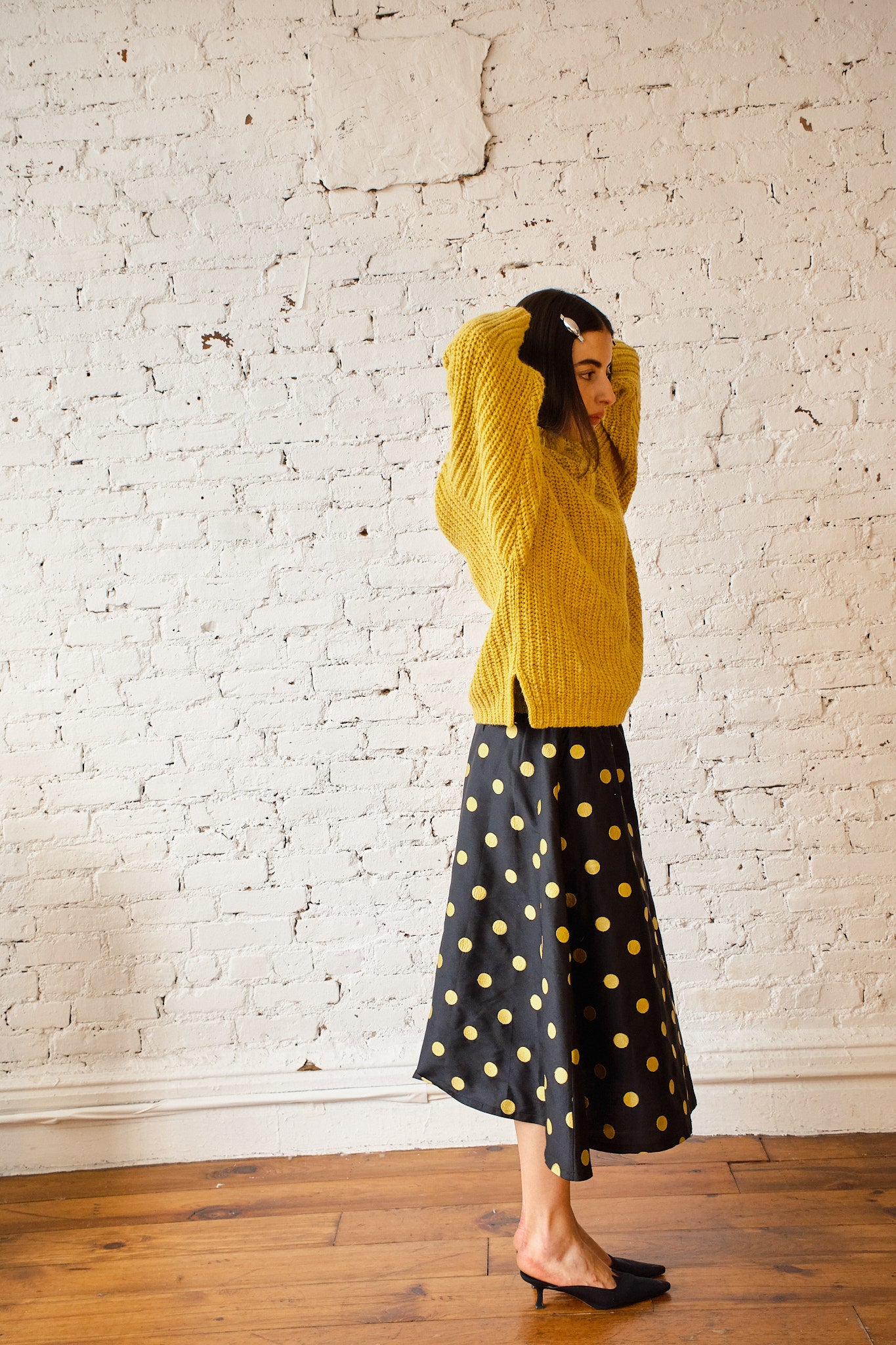 Sy Tweed Pullover - Saffron