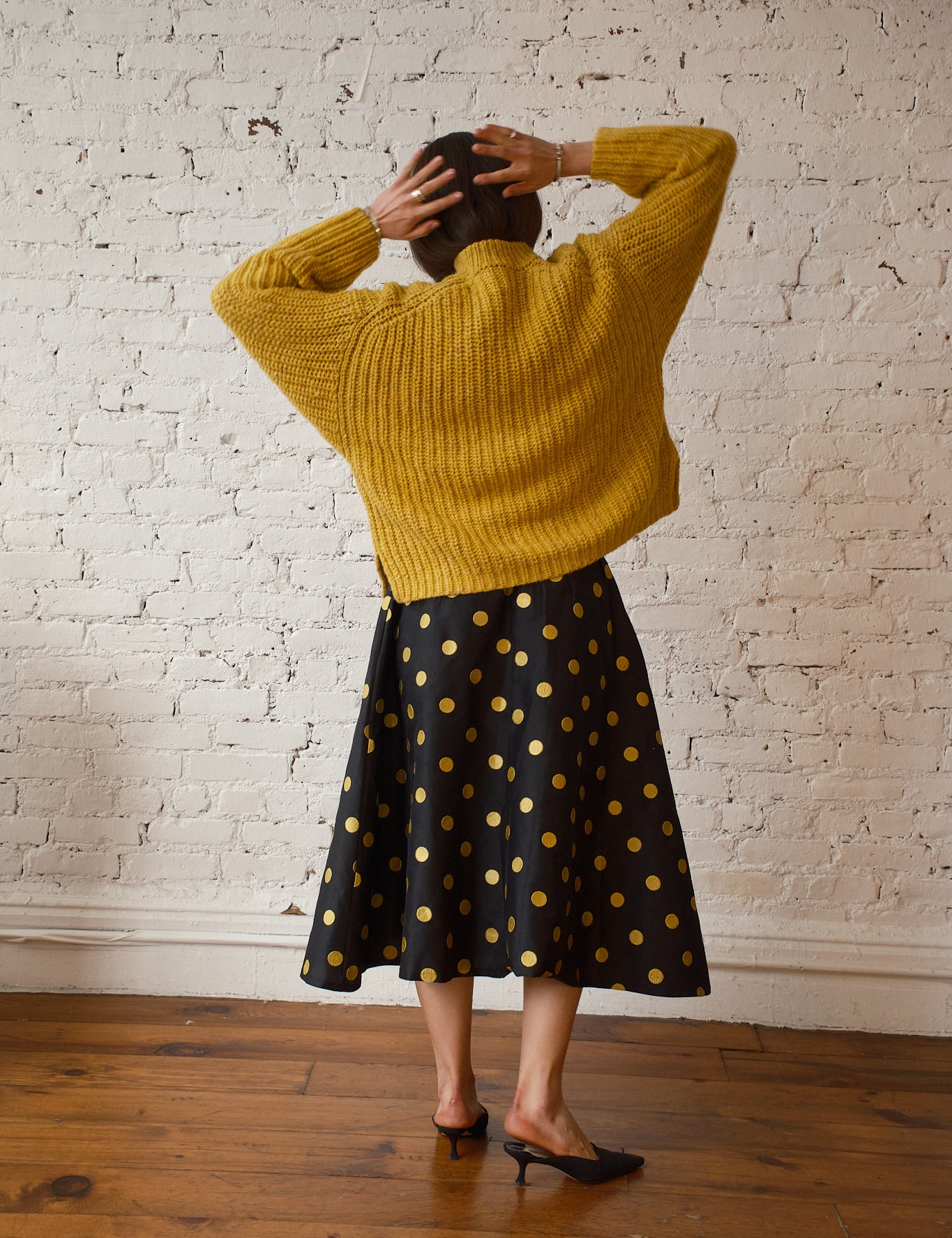 Sy Tweed Pullover - Saffron, view 5