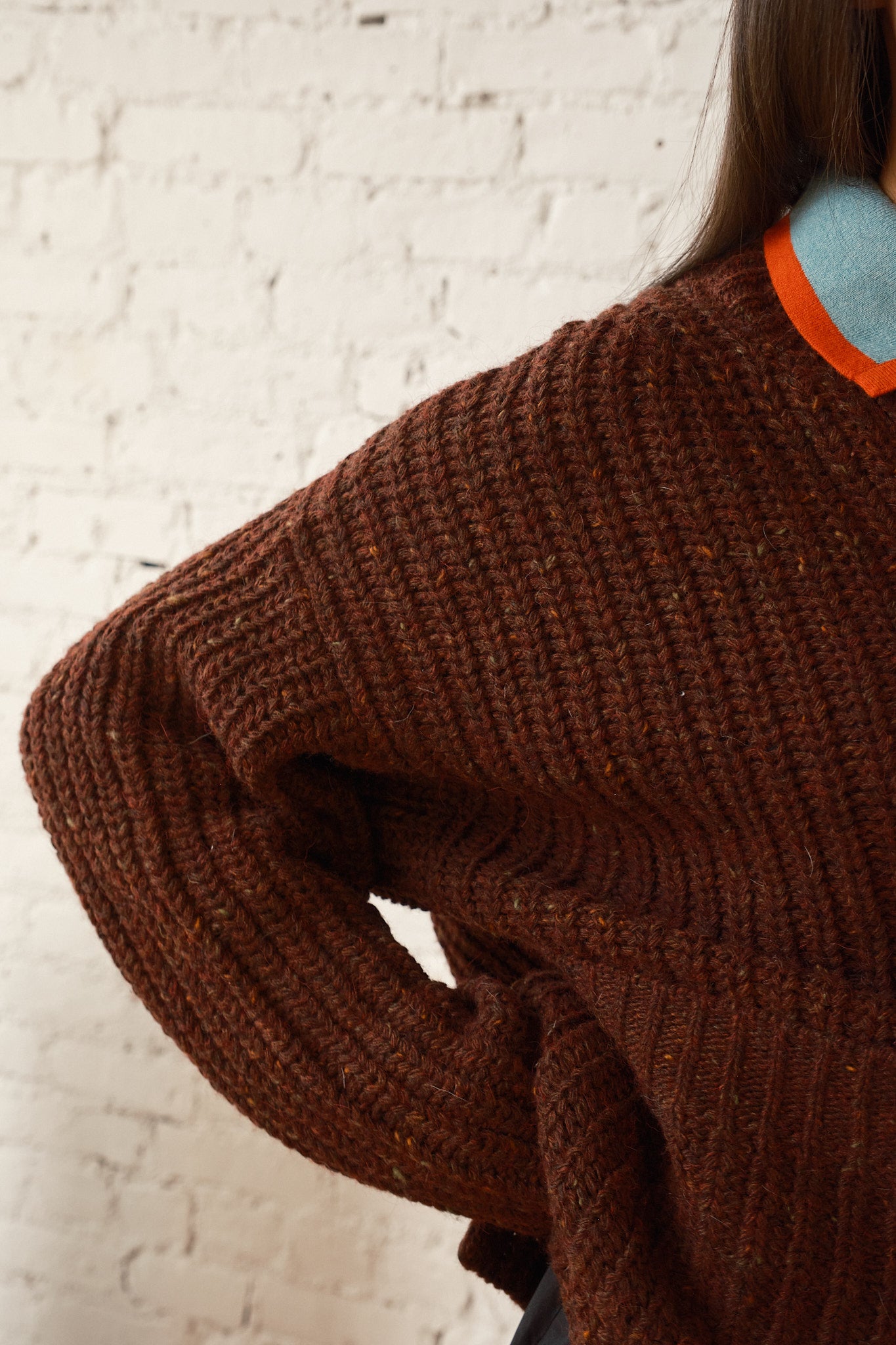 Sybil Tweed Cardigan - Chocolate