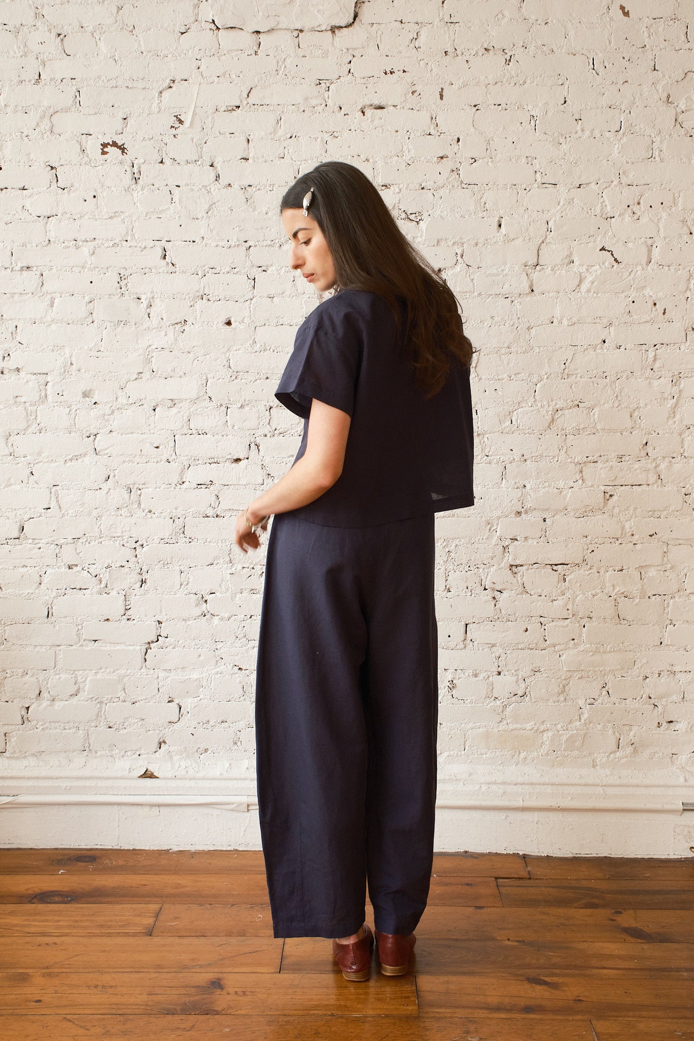 Corso Buttondown Cotton/Linen - Midnight