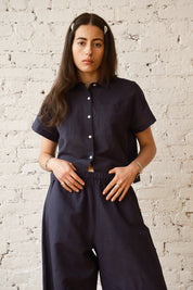 Corso Buttondown Cotton/Linen - Midnight