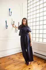 Corso Buttondown Cotton/Linen - Midnight