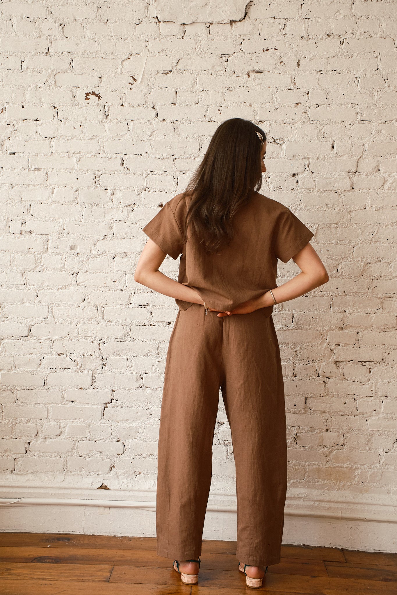 Corso Buttondown Cotton/Linen - Cocoa