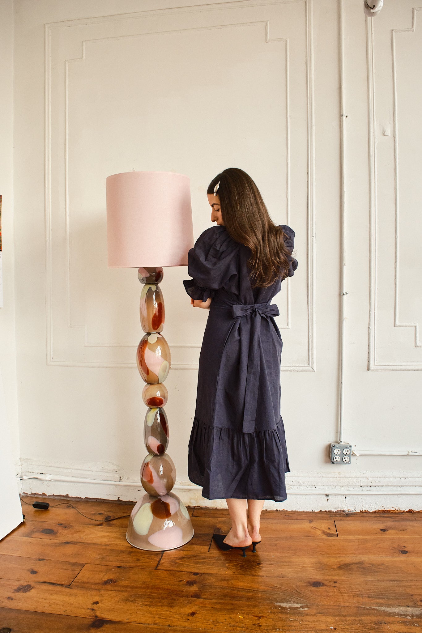 Zoom Dress Linen/Cotton - Midnight