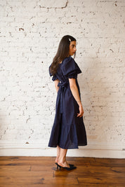 Zoom Dress Linen/Cotton - Midnight