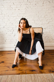 Octave Dress - Black/Ivory