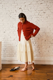 Sutton Cardigan - Red/Burgundy, view 4