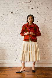 Sutton Cardigan - Red/Burgundy, view 5
