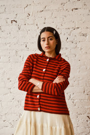Sutton Cardigan - Red/Burgundy, view 2