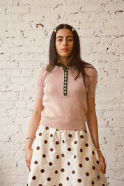 Cecilia Cashmere Henley - Ballet/Forest
