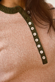 Cecilia Cashmere Henley - Ballet/Forest