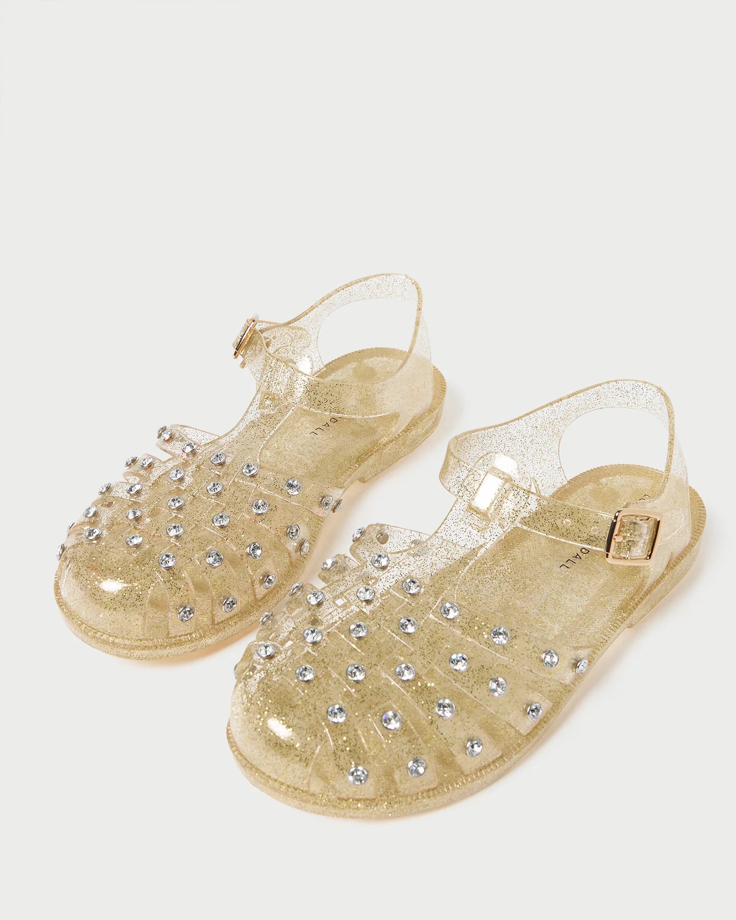 Rhys Jelly Sandal with Studs - Champagne