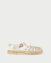 Rhys Jelly Sandal with Studs - Champagne