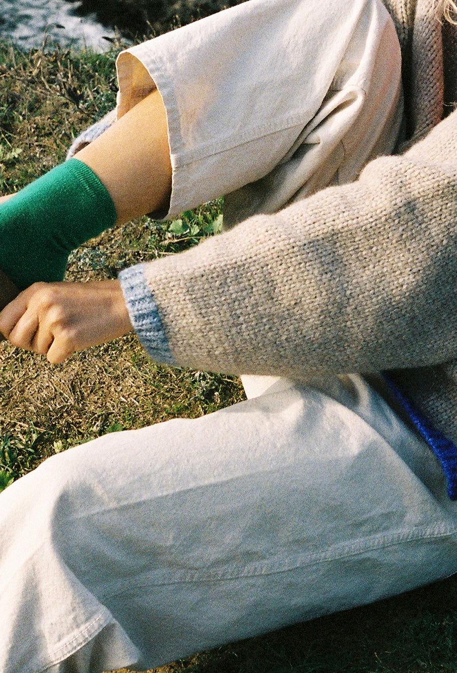 The bracelet sleeve, cut to sit just above the wrist.
