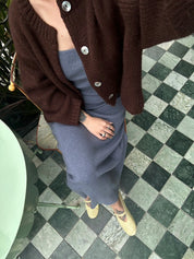 Sheba Cardigan Sweater- Chocolate