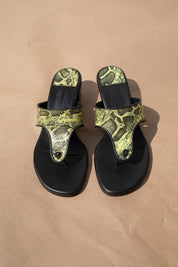 Dock Sandal - Acid Green Snake