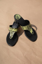 Dock Sandal - Acid Green Snake