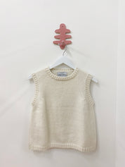 Sabine Alpaca Sweater Vest- Ivory