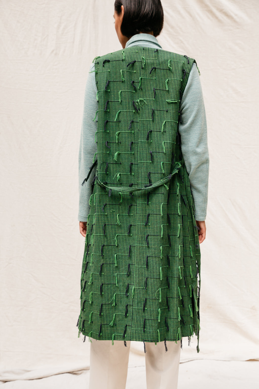 Niles Vest, Green/Black Fringe