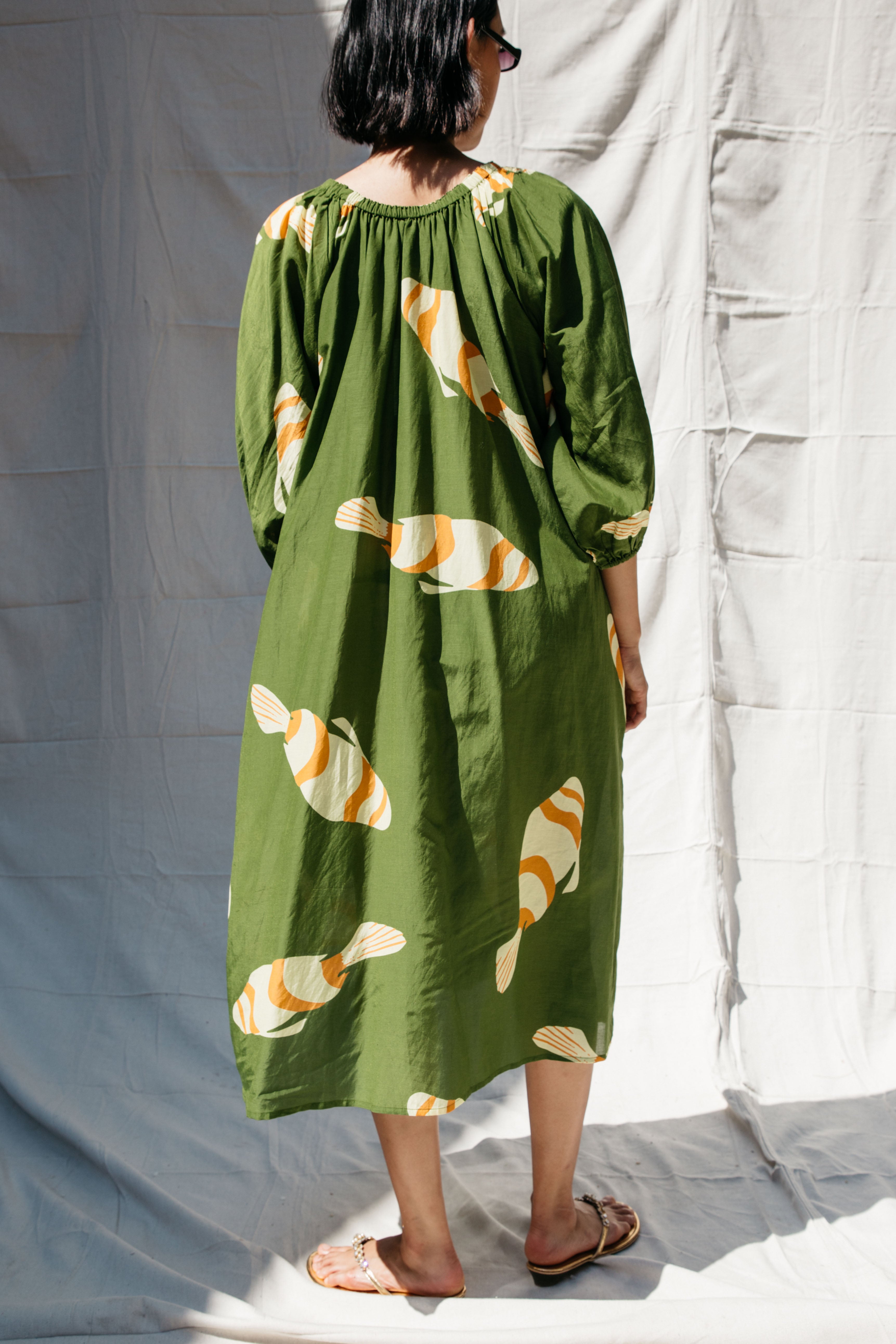 Nikki Chasin Ballad Fish Dress, In Green, Size Small Nikki Chasin Ballad Fish Dress, In Green, Size Small
