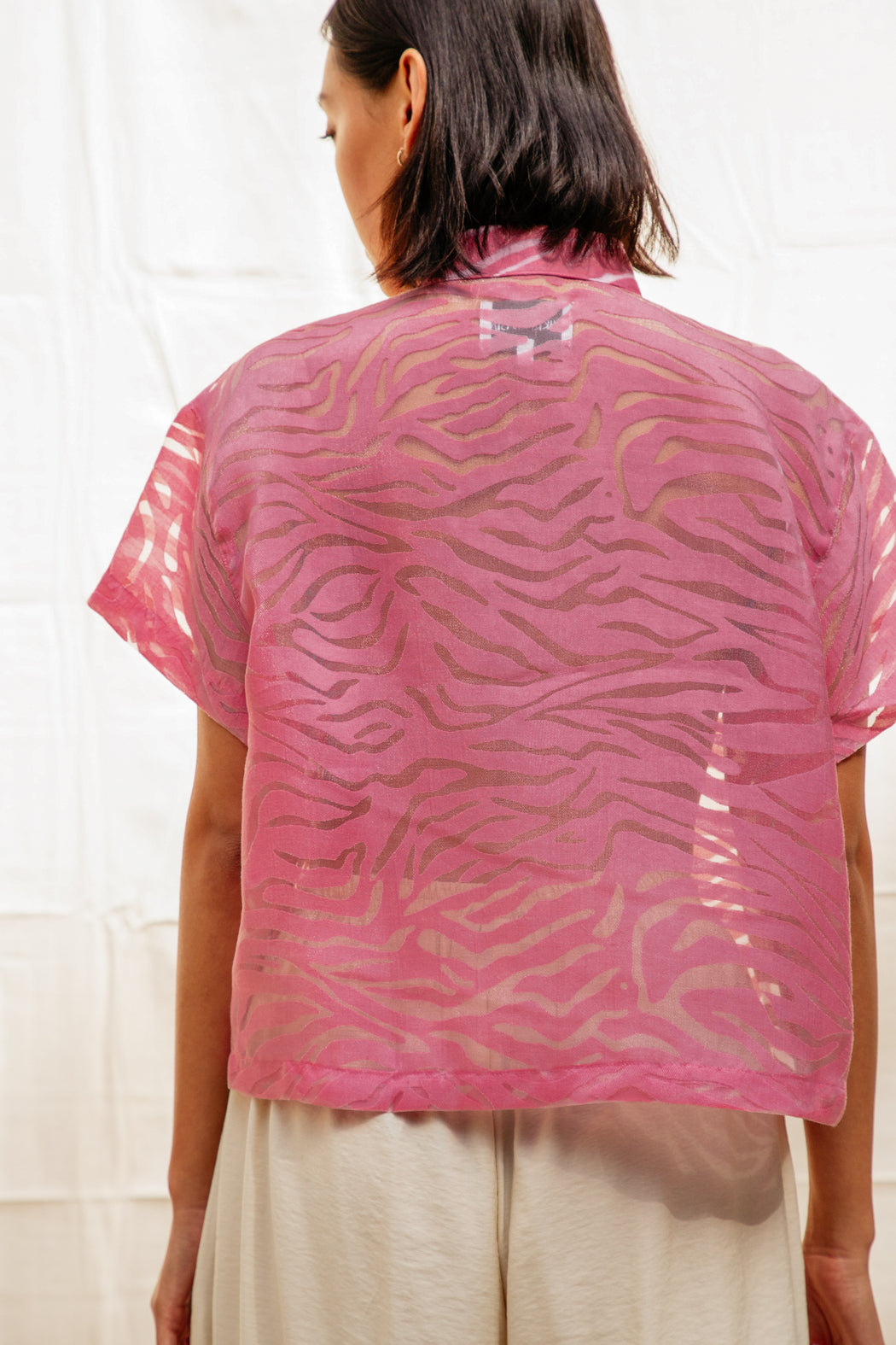 Corso Buttondown - Pink Zebra