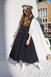 Sleeveless Baroness  Dress - Black