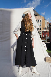 Sleeveless Baroness  Dress - Black