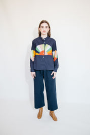 Alpha Buttondown Fan Patch - Navy