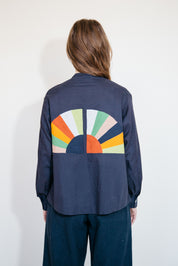 Alpha Buttondown Fan Patch - Navy